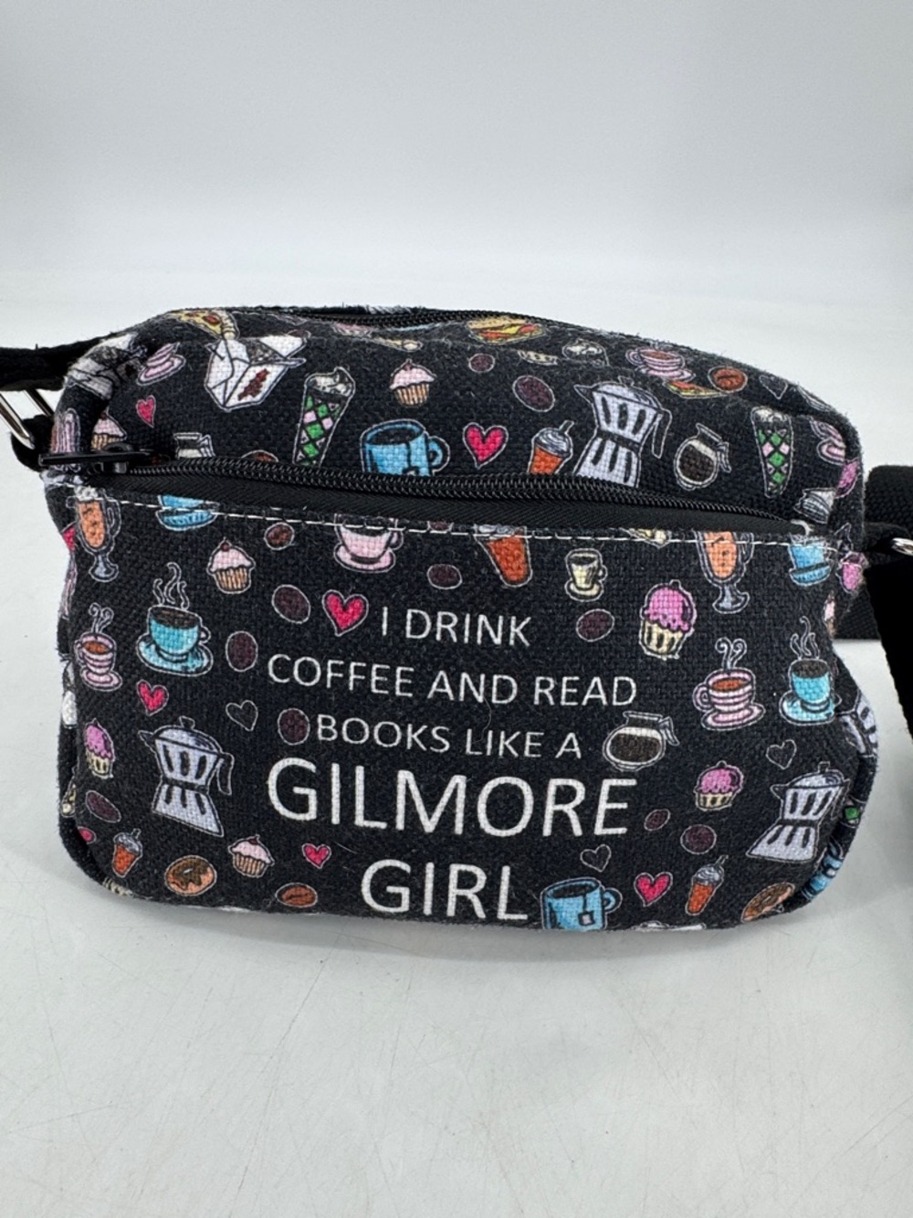 Gilmore Girls I Drink Coffee And Read Books Rory Lorelai Canvas Crossbody Bag